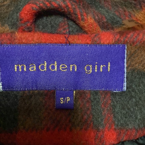 Zara style flannel coat jacket red - Picture 5 of 5